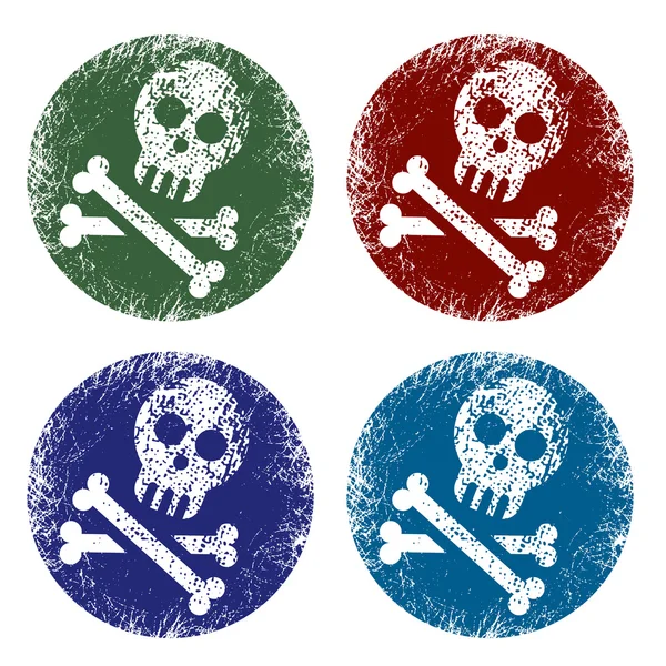 海盗旗标志 — 图库矢量图片