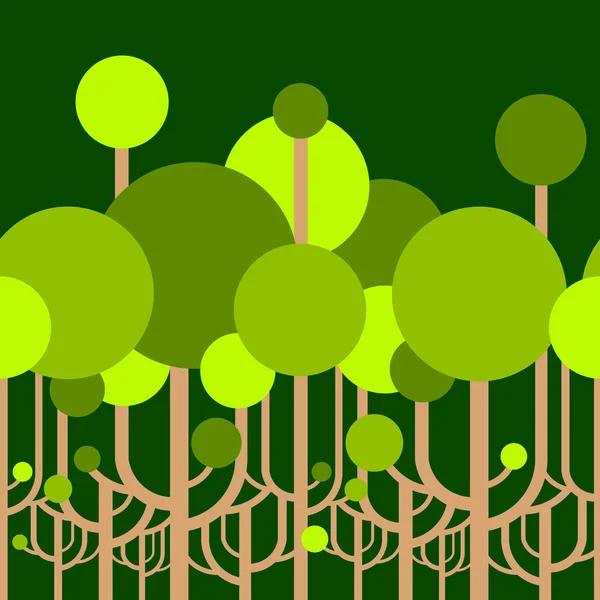 Wallpaper of trees — Stock Vector