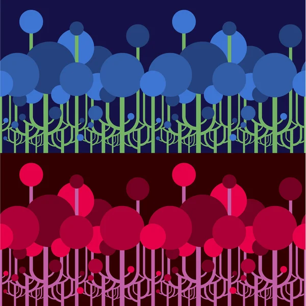 Fond d'écran des arbres — Image vectorielle