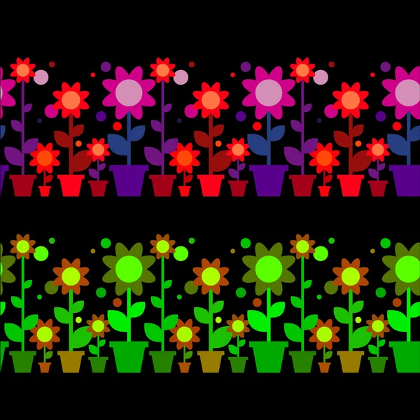 Wallpaper of flowers — Stock Vector