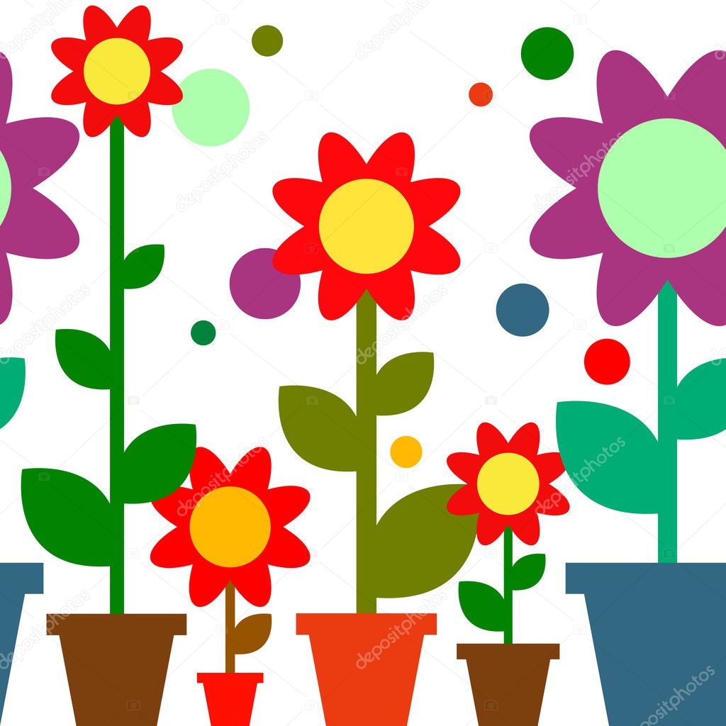 Wallpaper of flowers Stock Vector Image by ©alekup #9056571