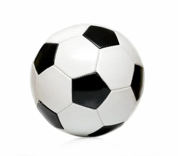 Leather soccer ball isolated — Stock Photo, Image