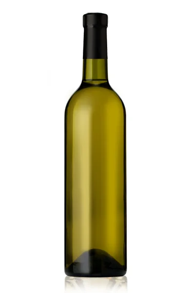 Weißweinflaschen — Stockfoto