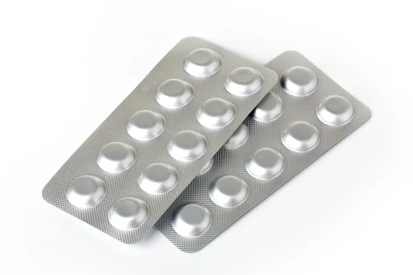 Placa con pastillas — Foto de Stock