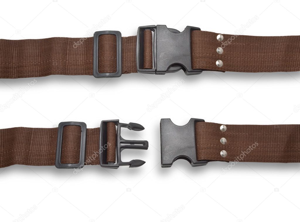 Belt fastened and rastegnut