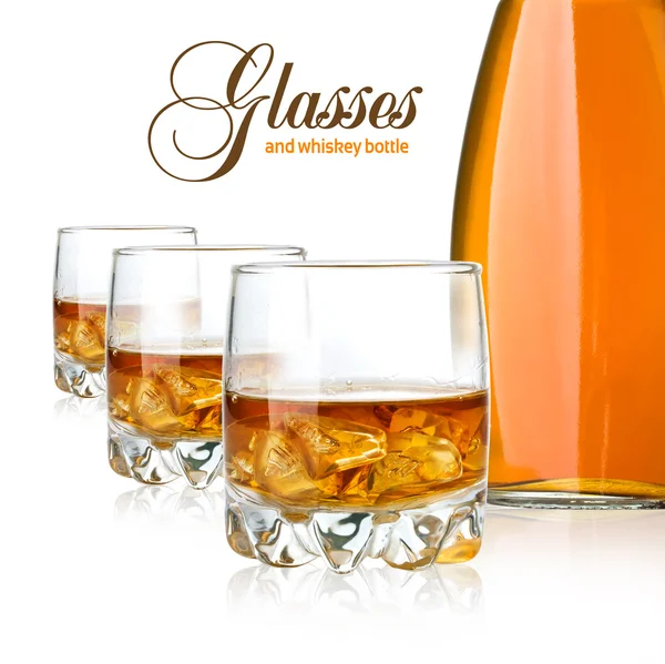 Whisky glasses — Stock Photo, Image