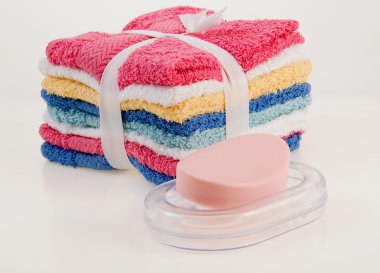 Washcloth Barsoap clipart