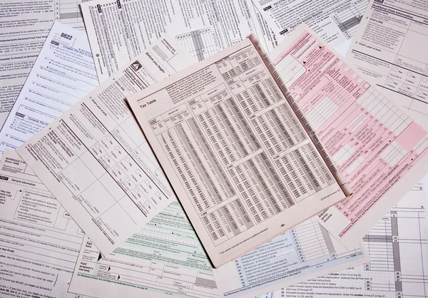 Formulários fiscais — Fotografia de Stock