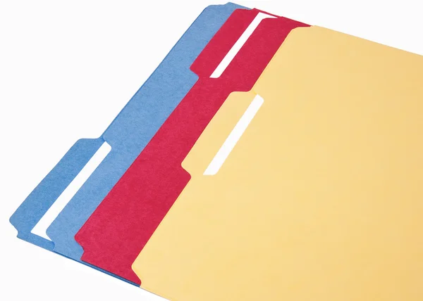 Kolor folderów pliku klucza — Zdjęcie stockowe