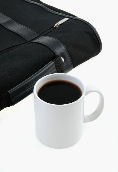 Morgon kaffe på jobbet — Stockfoto
