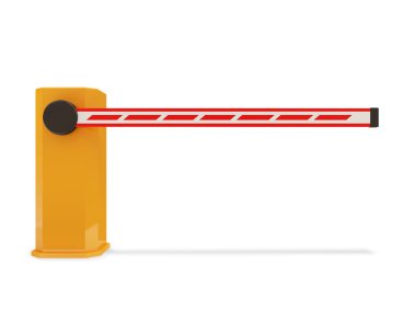 Barrier Gate isolated on white background clipart