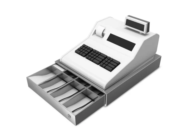 Cash Register isolated on white background — Stock Photo, Image