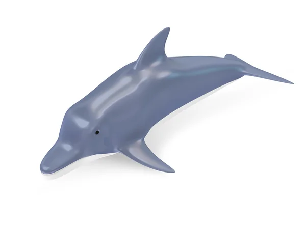 Hermoso delfín aislado sobre fondo blanco — Stockfoto