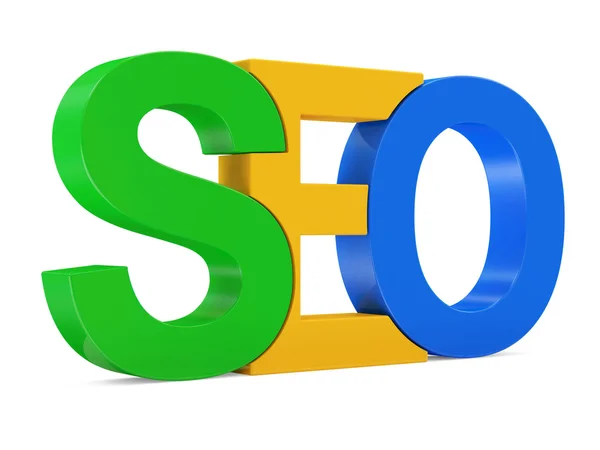 Seo - 検索エンジン最適化シンボルの白い背景で隔離 — ストック写真