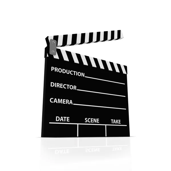 Cinema Clap isolated on white background — Stock Photo, Image