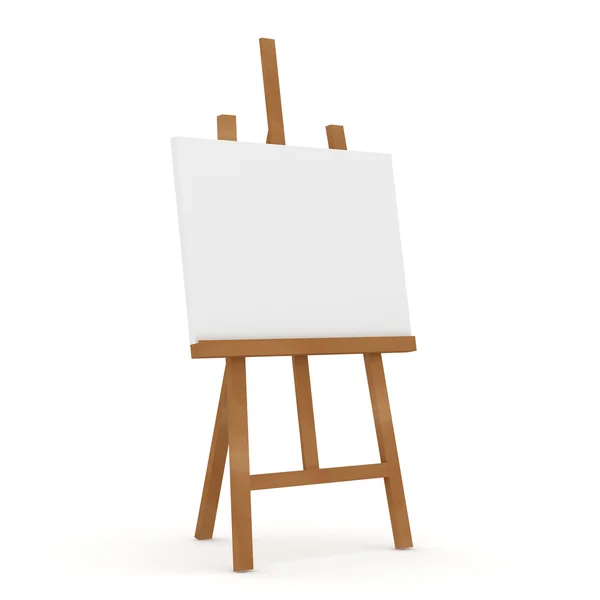 Wooden Easel on white background — Stock Photo, Image