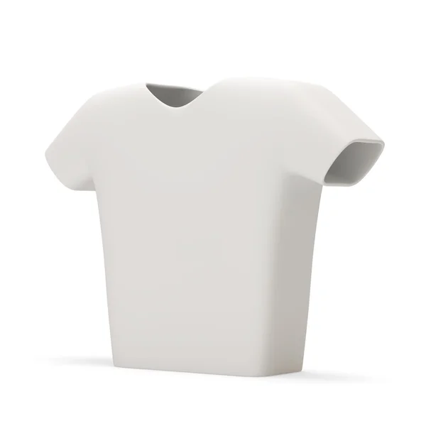 Homens Branco T-shirt no fundo branco — Fotografia de Stock