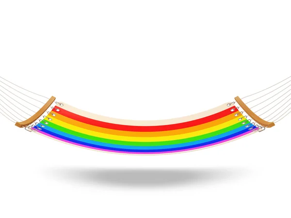 Colorful Hammock isolated on white background — Stock Photo, Image