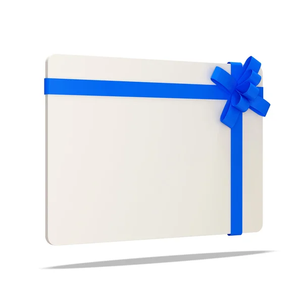 Tarjeta de regalo sobre fondo blanco —  Fotos de Stock