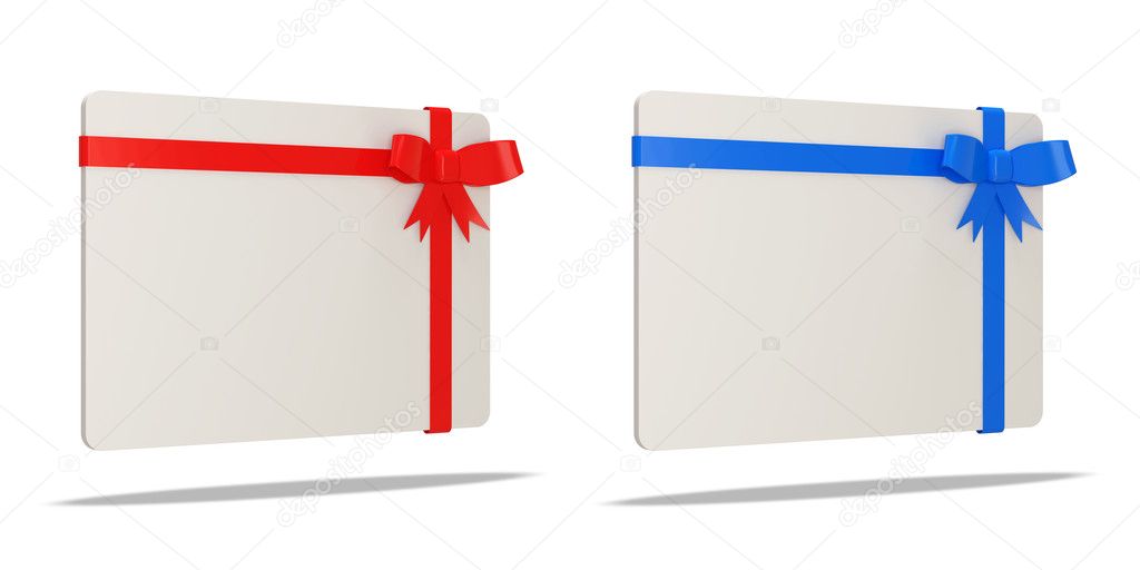 Gift Cards on white background