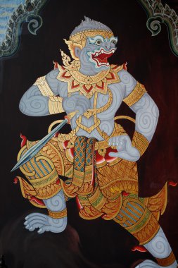 genel sanat Tay tapınakta boyama