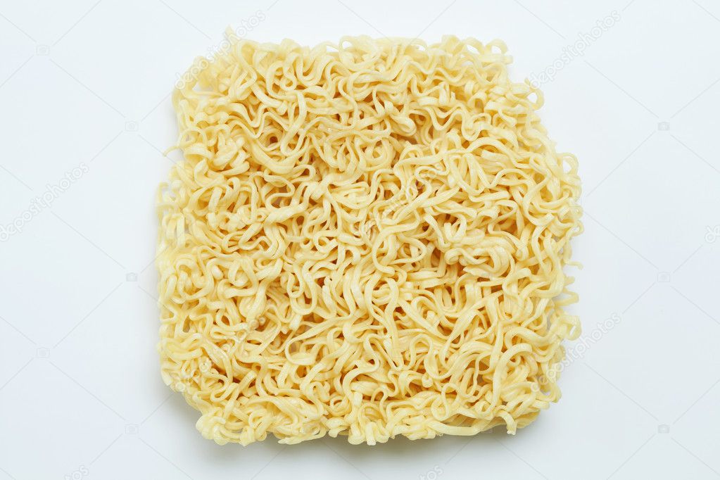 A block of Instant noodles