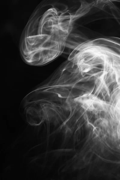 Αφηρημένο καπνού σε μαύρο — Φωτογραφία Αρχείου
