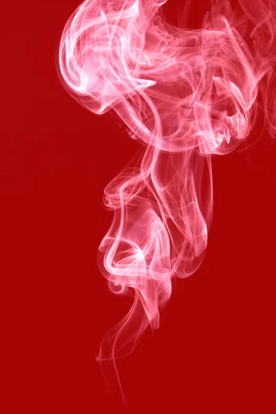 Абстрактний дим на червоному — стокове фото