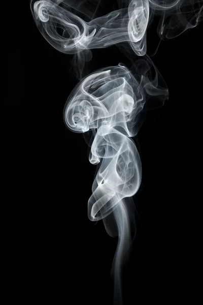 Абстрактний дим на чорному — стокове фото