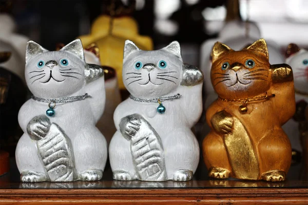 Wooden Cats — Stock Photo, Image