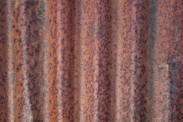 Zardzewiałe falistej żelaza — Zdjęcie stockowe