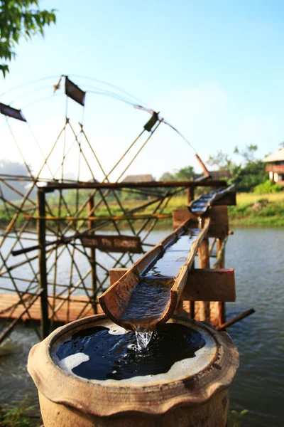 Bamboo Water Wheel — Stock Photo, Image