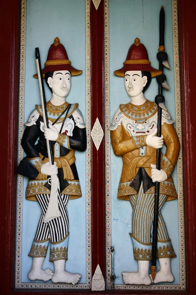 Szczegóły drzwi, Tajlandia — Zdjęcie stockowe