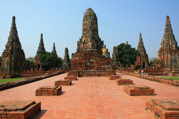 Régi temploma a Ayutthaya — Stock Fotó