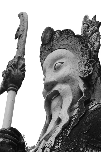 Tempel bewaker standbeeld — Stockfoto