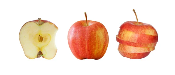 Sammlung roter Äpfel — Stockfoto