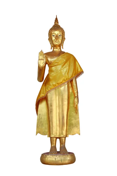 Altın buddha ayakta — Stok fotoğraf