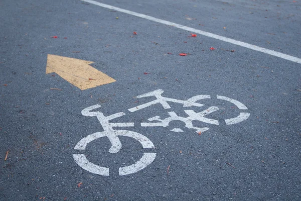 Bisiklet yol işareti — Stok fotoğraf