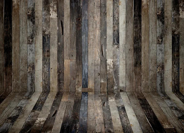 古いグランジのインテリアは、木製の背景 — ストック写真