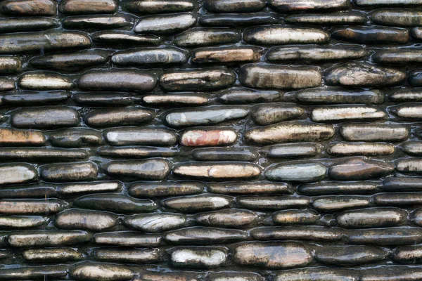 Wall of wet stones — Stock Photo, Image