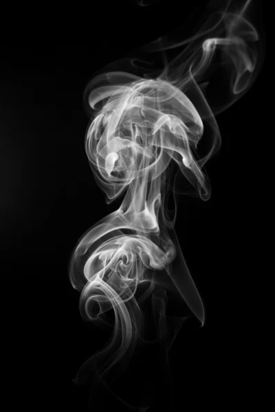 Abstract rook op zwart — Stockfoto