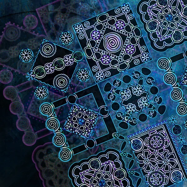 Pattern dark blue background — Stock Photo, Image