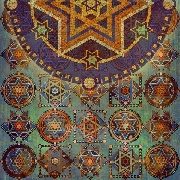 Sterne geometrischer Muster — Stockfoto