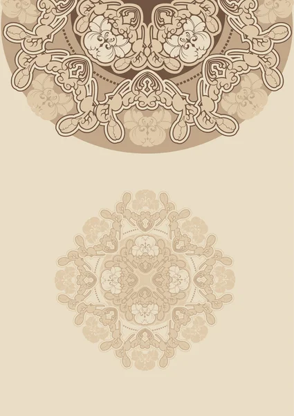 Diseño floral patrón iris — Archivo Imágenes Vectoriales