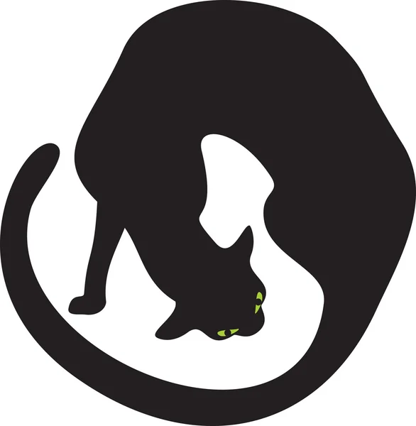 Black cat — Stock Vector