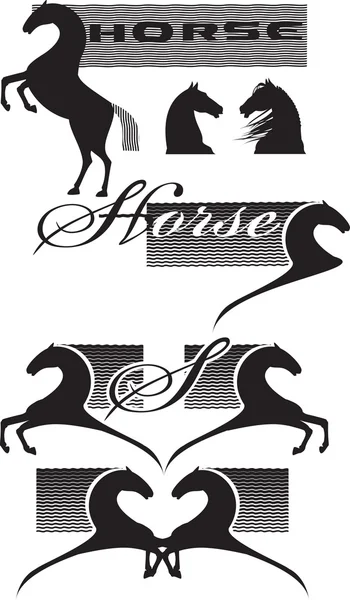 Paarden symbool — Stockvector