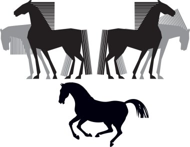 Horse silhouette clipart