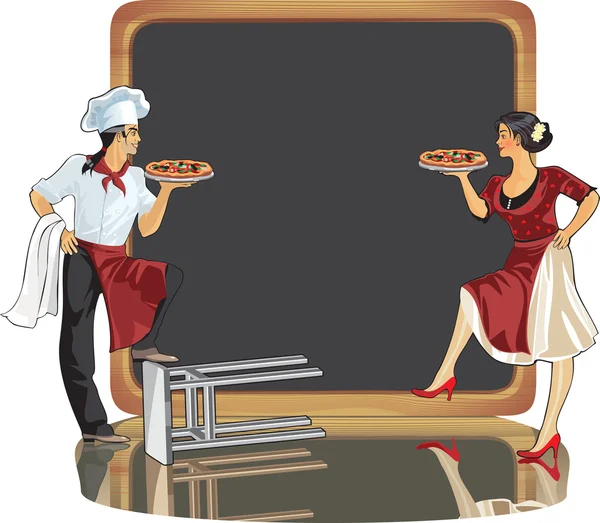 Pizza italienne — Image vectorielle
