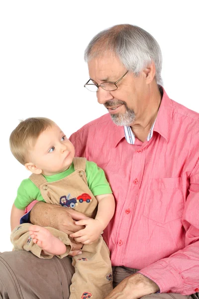 Abuelo y nieto Imágenes de stock libres de derechos