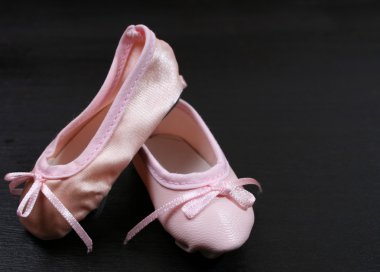 Ballet Shoes on black clipart